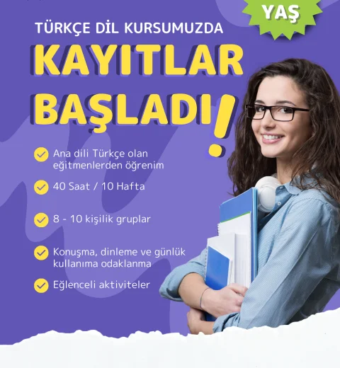 9-14 yaş için Türkçe kursu başlıyor!