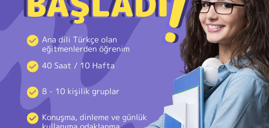 9-14 yaş için Türkçe kursu başlıyor!