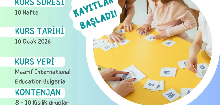 3-5  ve 6-8 yaş grupları için Türkçe kursu başlıyor!